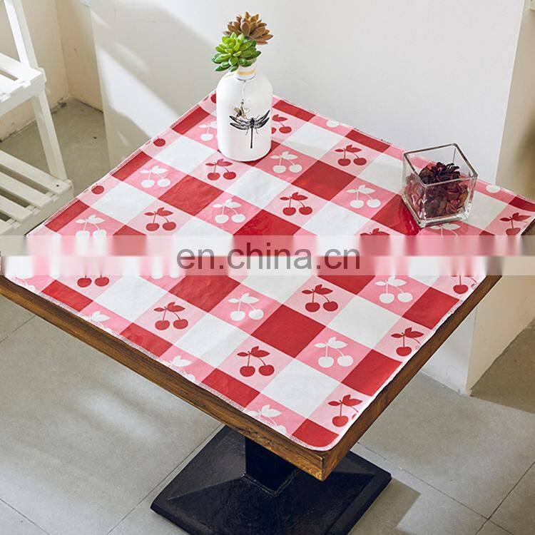 Cotton Fabric laminated Waterproof PVC factory for Production of the tablecloth