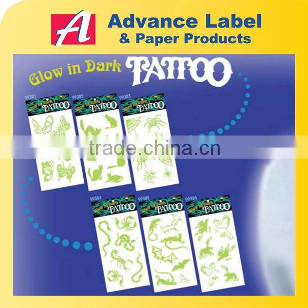 PVC glow in the dark sticker