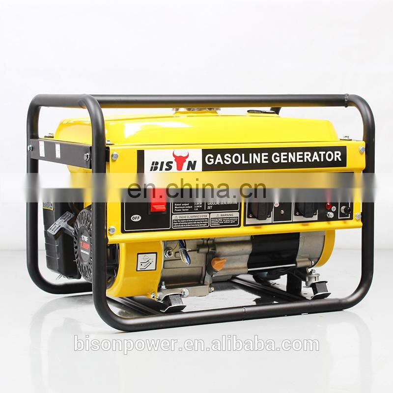 BS3500H(E) BISON China Taizhou power generator 110v 2kw Standby 2800W 48v dc generator bison small generator