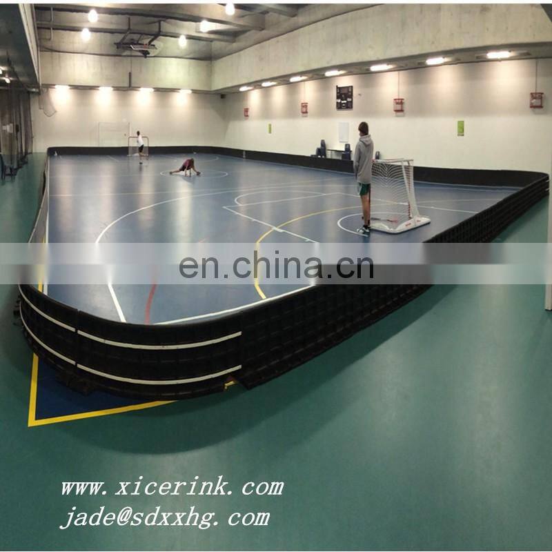 floorball rink of the area 40x20m mobile floorball rink board