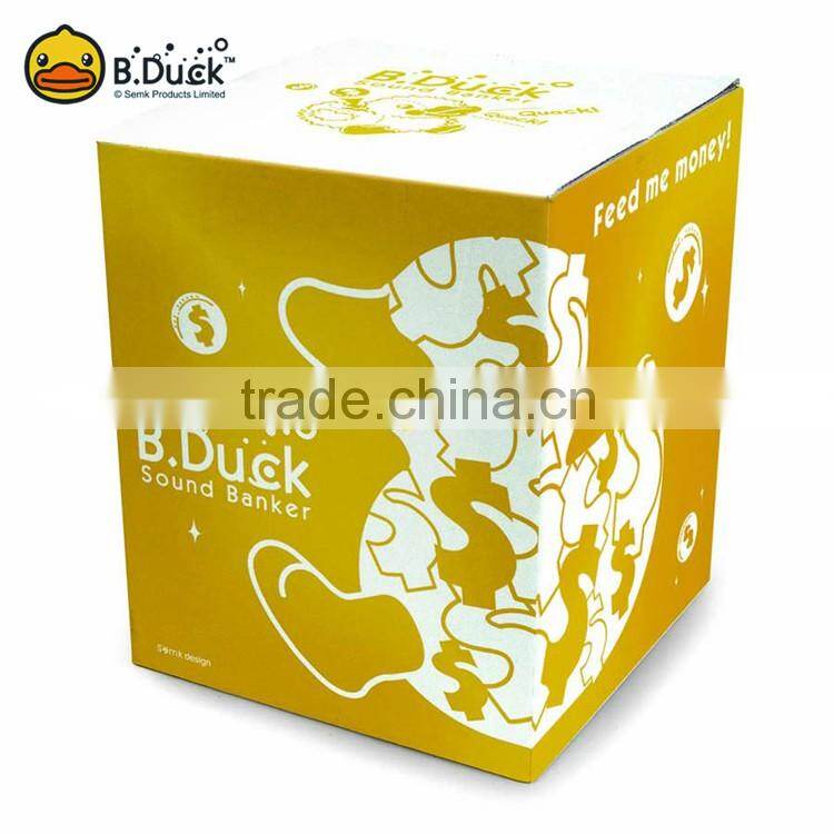 Duck shaped electronics money box coin saving bank with sound