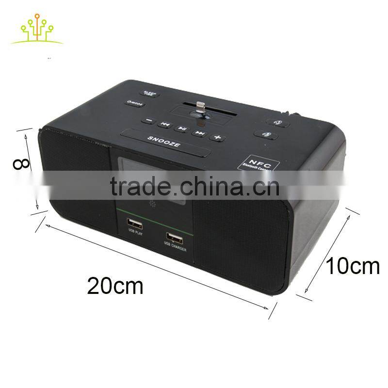 speaker /bluetooth speaker box with fm,led alarm clock