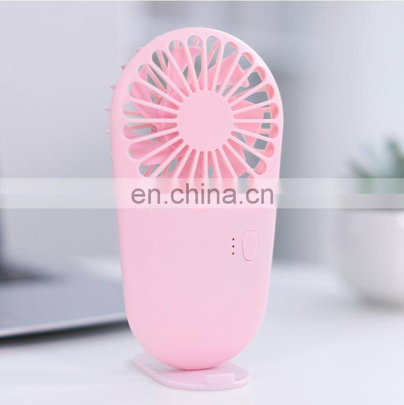 2021 Hot sell handheld mini fan rechargeable battery fan USB mini folding fan Low noise cute