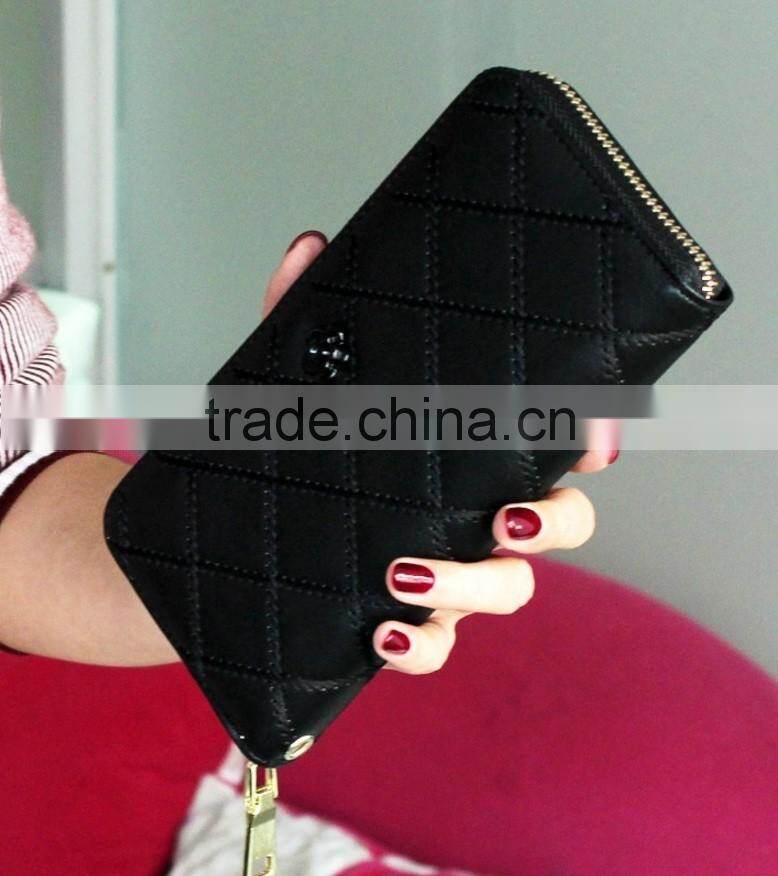 Flower PiNK and black multicolor Handbag Purse wallet Caretera para dama carteira Pu leather Multifunction