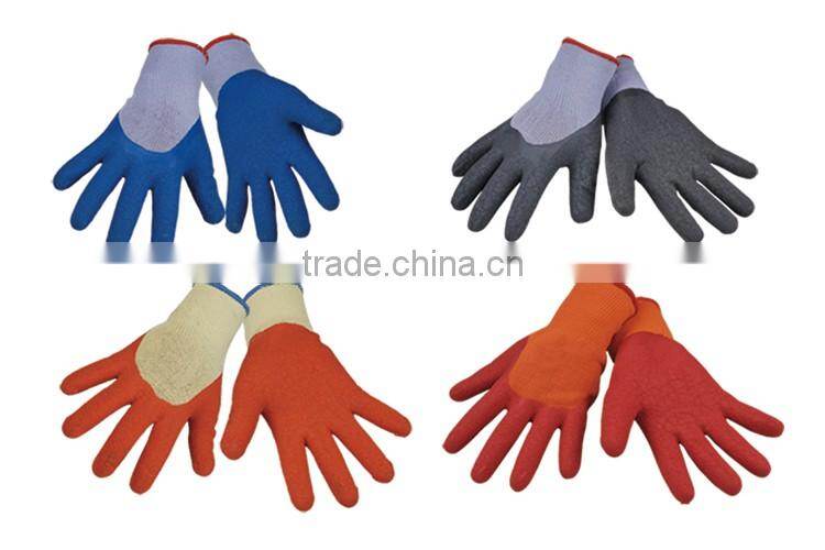 Hand Protection Heavy Duty Latex Gloves Crinkle Finish LG050