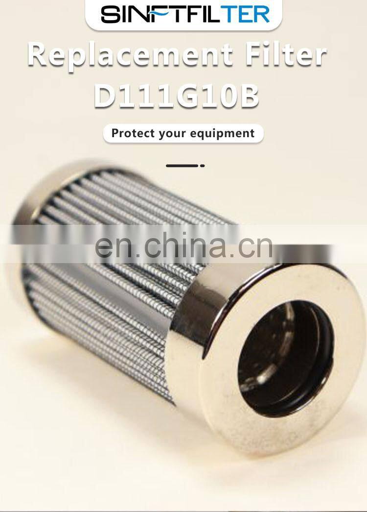 High quality bulldozer hydraulic filter element cartridge D111G10B