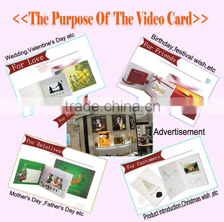 4.3inch advertising Business video card video greeting cards