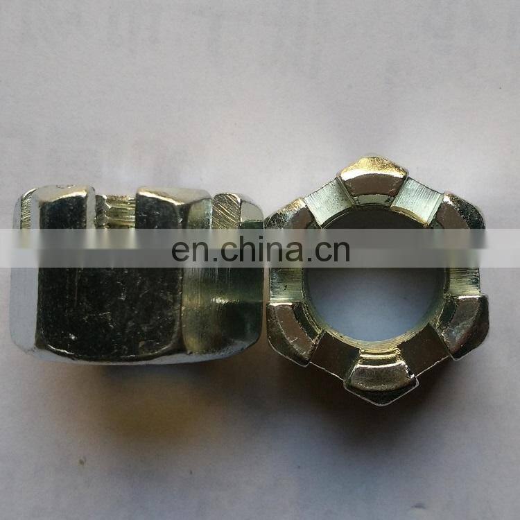 DIN935 M16 Carbon Steel Roasting Galvanized High Quality Hexagon Slotted Nuts Hex slotted nuts