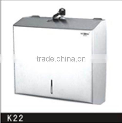 Wesda Wall mount toilet accessories Wall mount stainless steel toilet paper holder with lock