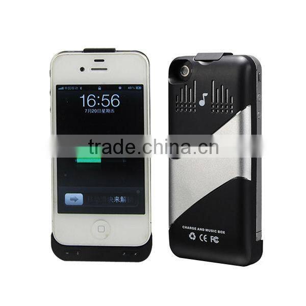 1800mah battery speaker for iphone4