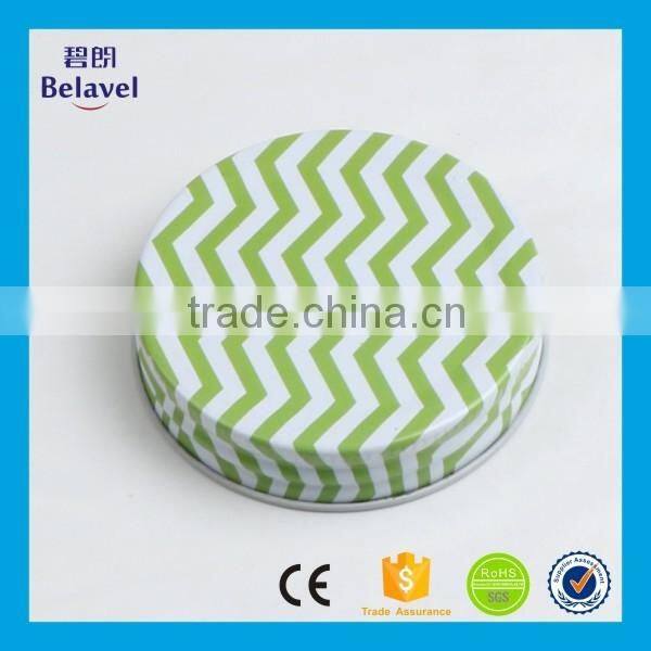 Bulk cheap glass jam jar colorful screw lid metal lug cap