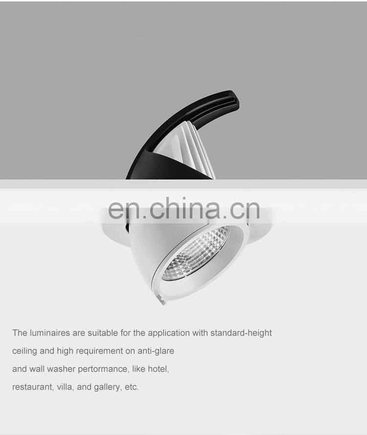 Hot Selling Aluminum Recessed Mounted Cob 25 30 36 Watt Indoor Living Room Bedroom Led Spot Light