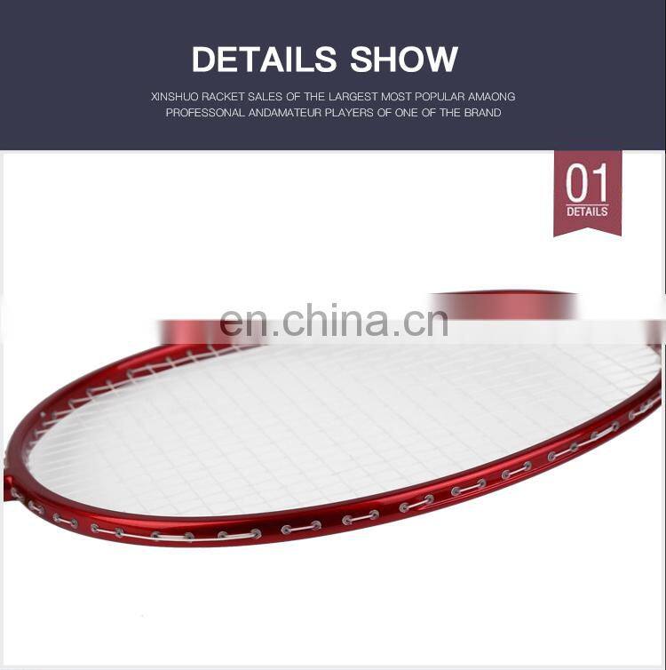 Custom High Quality Durable badminton rackets raket 30T carbon fiber badminton racquets for Tournament