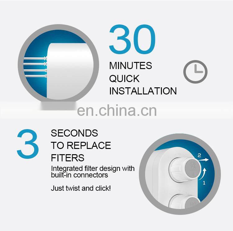 Quality 400GPD RO Water Filtration System Reverse Osmosis Water Purifier for home use