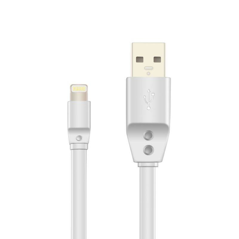 Tangle free 3ft flat MFI USB cable for iphone 8