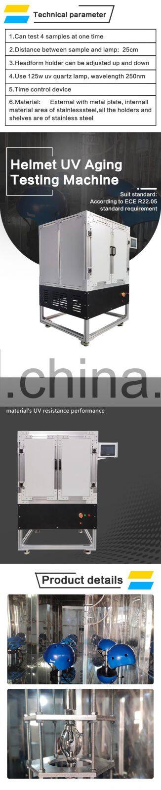 Destructive Helmet Xenon Lamp Aging Test Machine Produced By Advanced Custom Ultraviolet Radiation