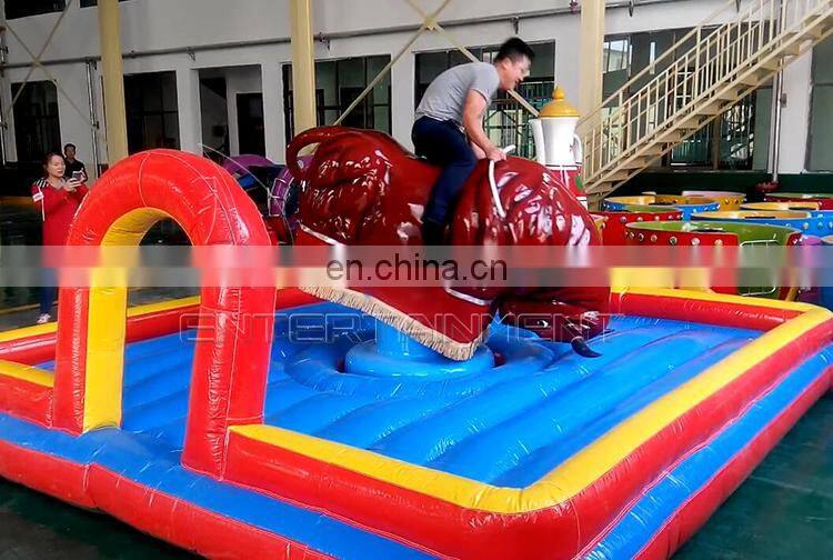 Best factory price kids and adult game inflatable mechanical bull riding machine for sale