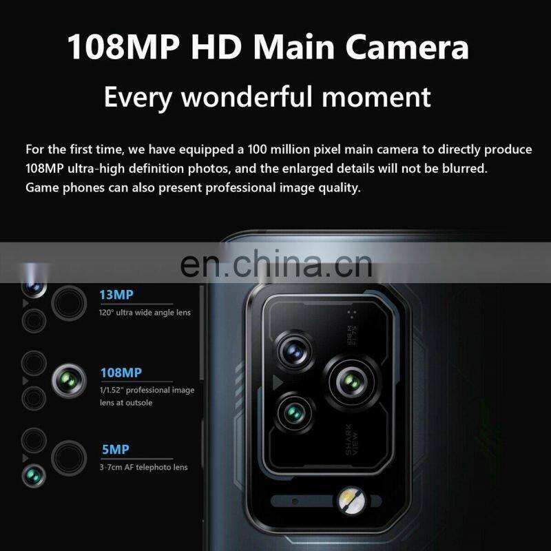 Black Shark 5 Pro 6.67'' 144Hz AMOLED Screen SN8 Gen1 4500mAh 120W Fast Charge Camera NFC BlackShark 5 Pro