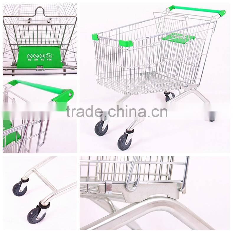 2016 Asian type supermarket shopping trolley carts