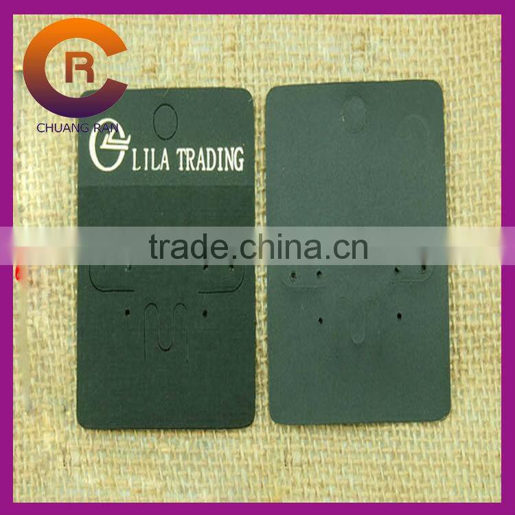 Jewelry hanging card custom printed necklace earring card