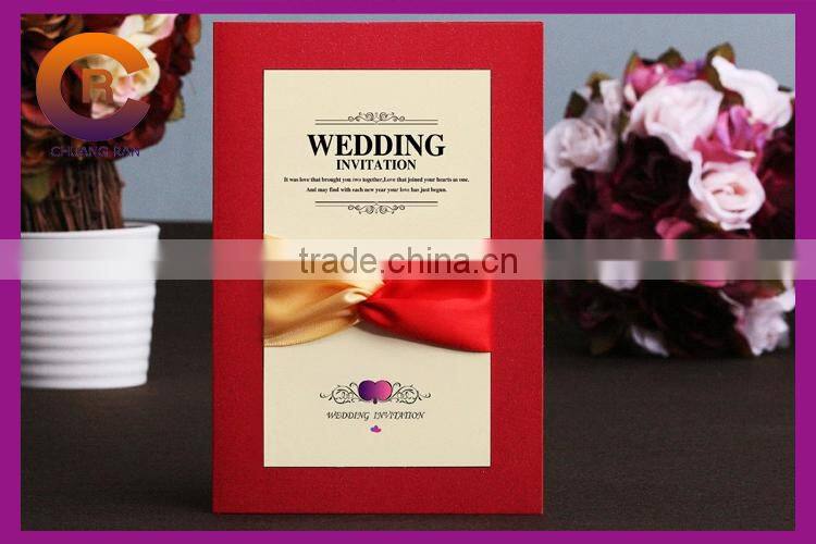 2015 New Design Printed Business Graphic Paper Crafts Greeting Wedding Invitation Card