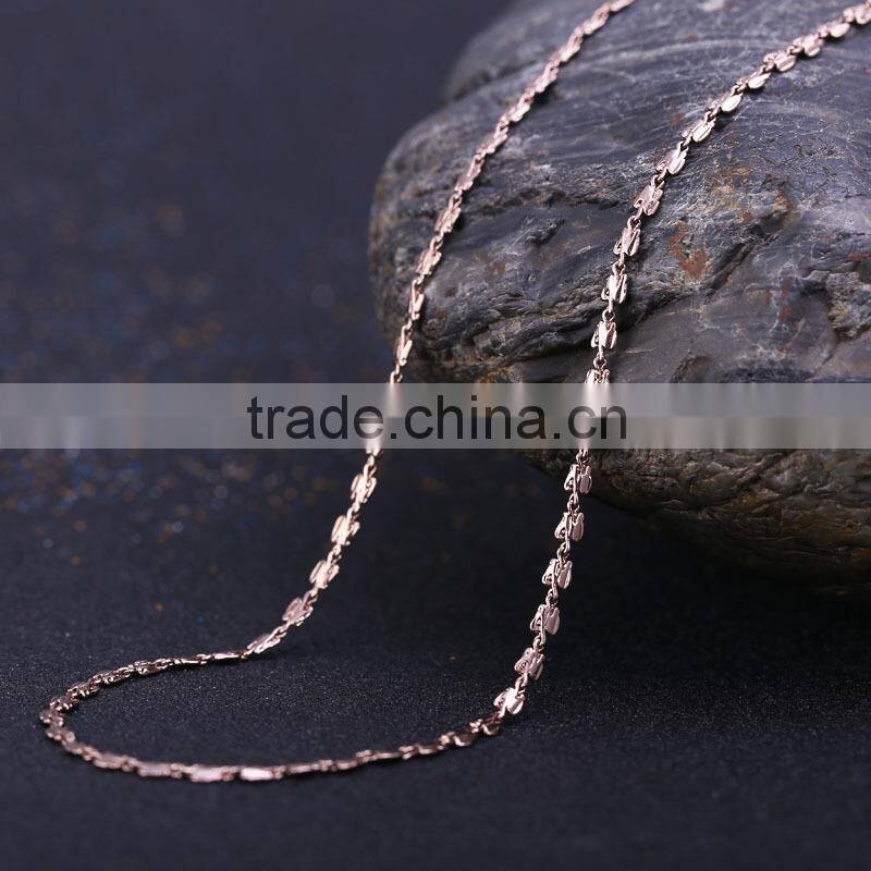 China wholesale chain gold jewellery long fashion chain & coffee gold plated link chain
