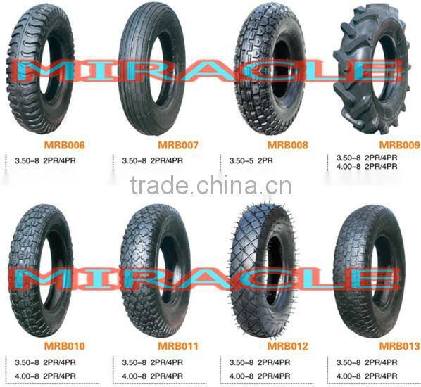 Heavy Duty 400-8 4pr wheelbarrow tyre