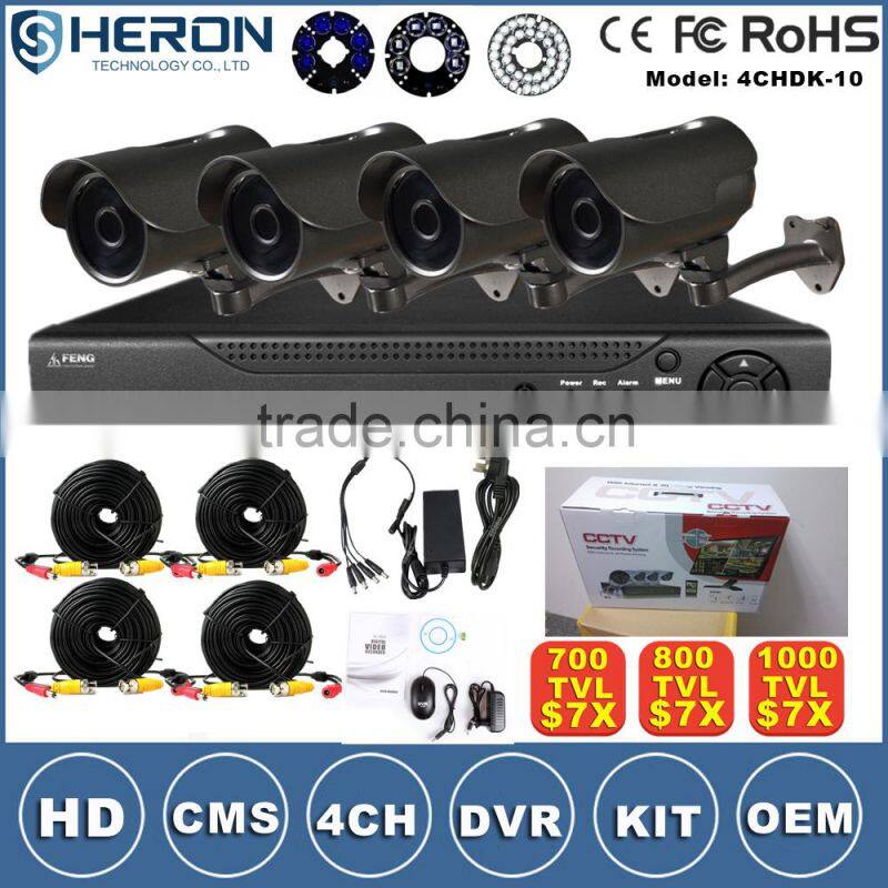 Top 10 cctv cameras DIY 4ch8ch16ch 720p960p dvr camera ahd cctv camera system