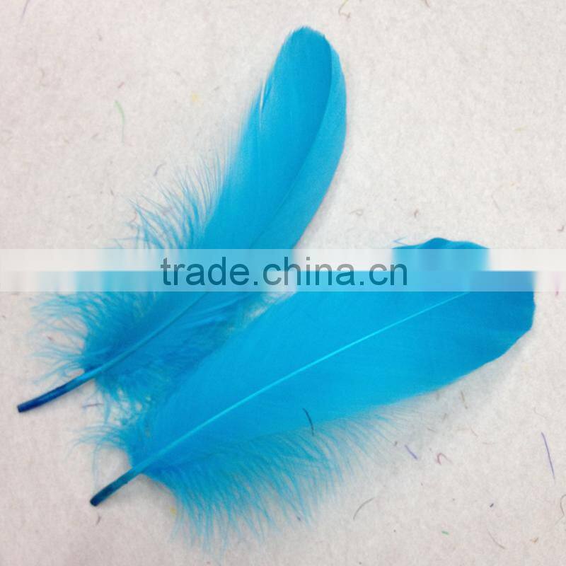 wholesale feather suppliers dyed black Goose feather trim
