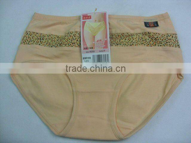 0.63USD Fashional Design Big Waist Size Colourful 100% Good Cotton Top Flexible Indian Ladies Panties(jlhnk096)