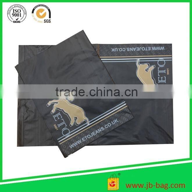 UK garment mall used hard & matte plastic envelope express bag black color