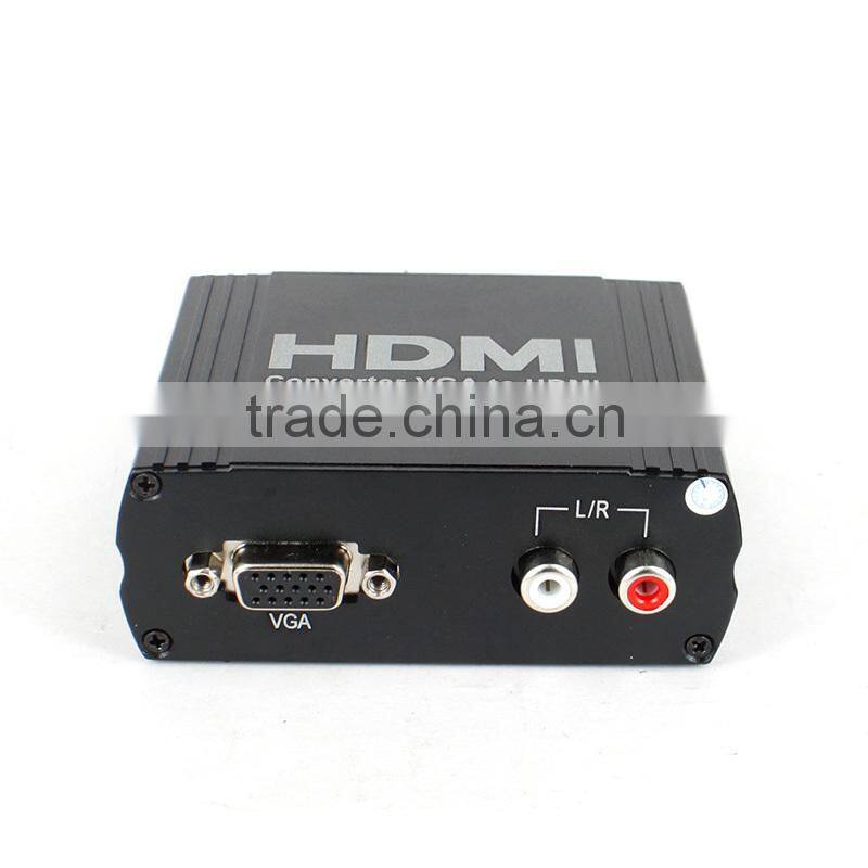 VGA to HDMI converter VGA+R/L Audio to HDMI converter Box upscalling 1080P&3D