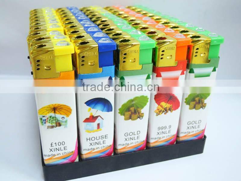 wholesale china lighter factories wrap paper refillable electronic lighter