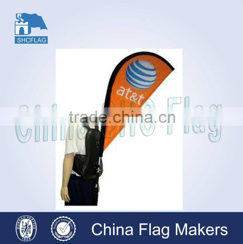 outdoor & indoor promotion backpack flying banner