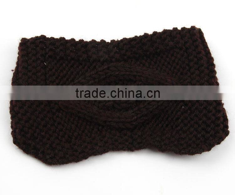 Hand Knitting Eye Style Warm Keeping Fashion Lady Headband Hairband For Women