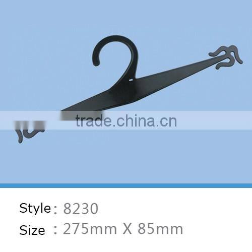 black plastic clothes hanger for lingerie