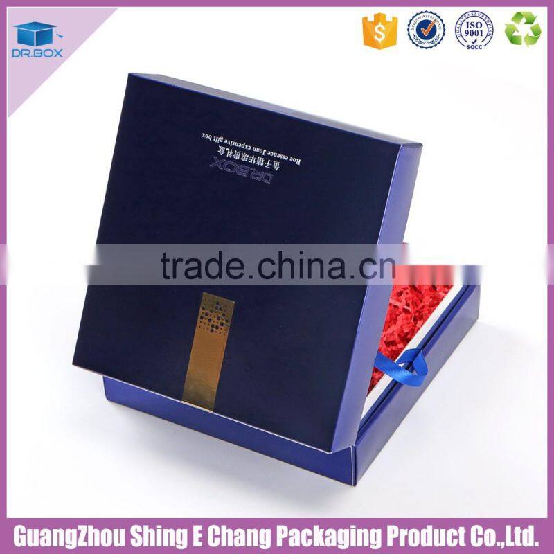 Professional gold foil hot stamping and embossing cosmetic boxes