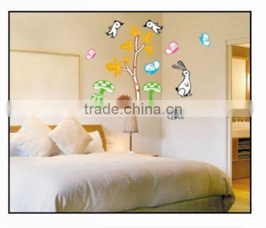 lovely cartoon room wall stickers for kids