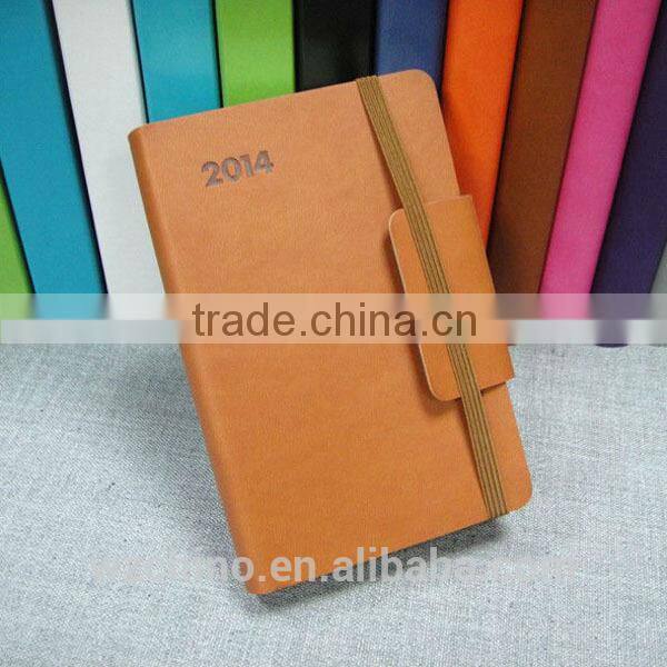 2016 Customized PU Cover Agenda Paper Notebooks