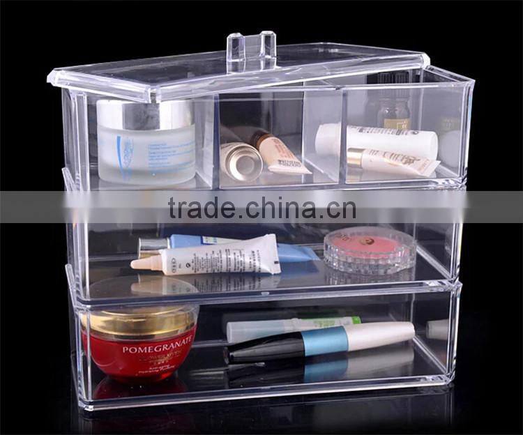 New Clear Jewellery acrylic cosmetic Display Box
