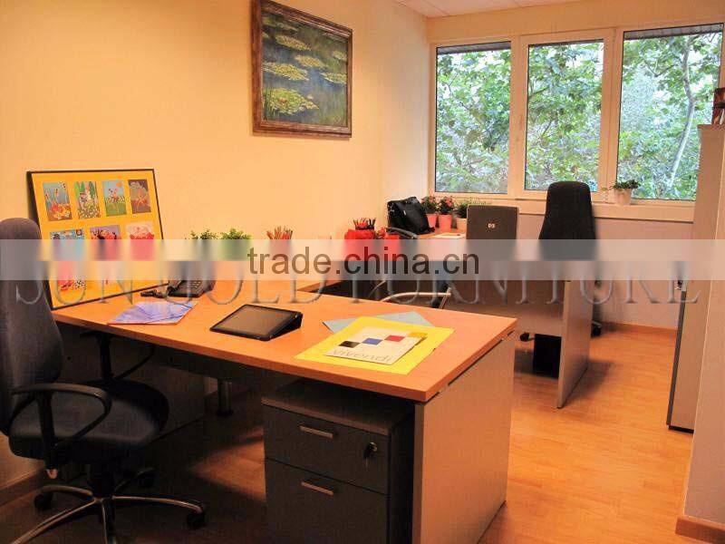 Modern Cheap Cuved Cubicles Office U Shape Workstation 3 Seats Staff Table (SZ-WS359)