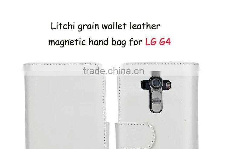 2015 Newest Hot Selling Wallet Cell Phone Case Pouch Leather Wallet Case For LG G4 Phone Case Custom