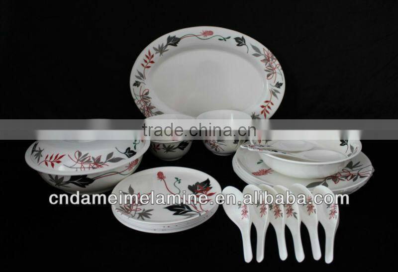 30pcs melamine dinner set 6 people