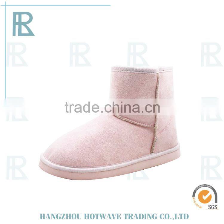 Fur Lining cashmere flower young girls winter boots