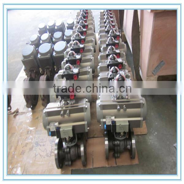 Pneuamtic Flange Ball Valve With Pneumatic Actuator