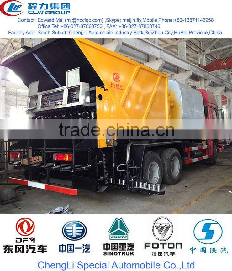 12000 liter road stone spreader with 8000 liter bitumen spreader