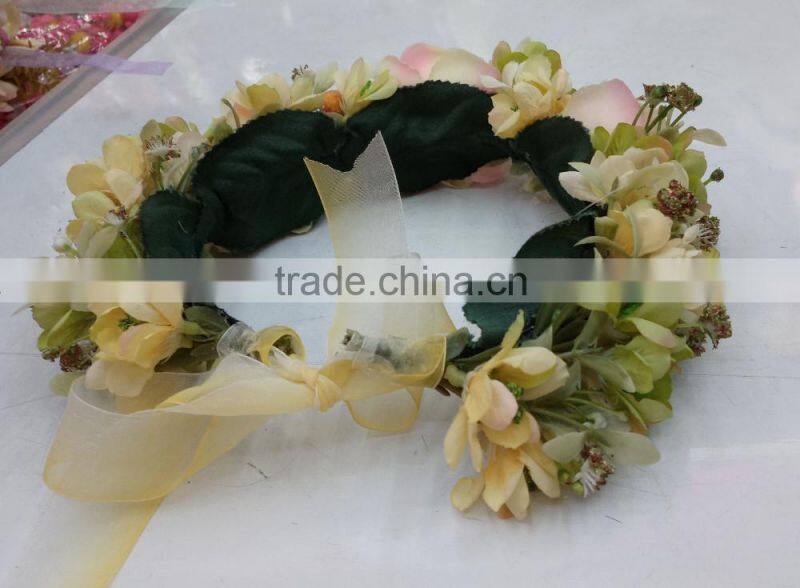HL015 New artificial flower crown/tiara flower crown/wedding flower crown wreath headband flower