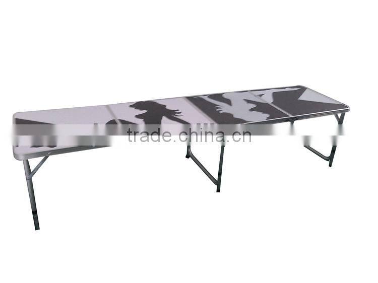 8ft folding beer pong table / A customized beer pong table / 8ft folding table