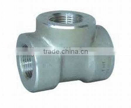 2" Stainless Steel Socket Weld Forged Tee / Coupling