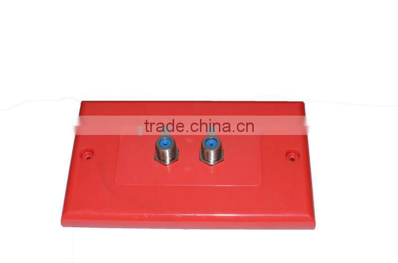 Wholesale F connector cable TV wall plate